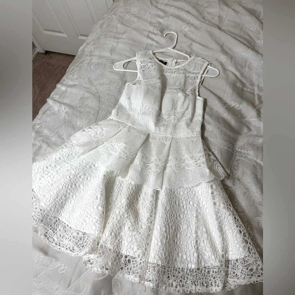 White mini dress